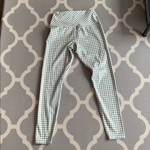 Cute Gingham Green Glyder Workout Pants